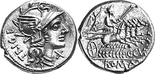 curiatia roman coin denarius